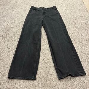 Old Navy Extra High Rise Wide Leg Jeans 4 Denim Normcore Grunge Casual